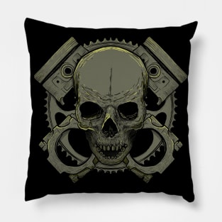 Gear and Skull Pillow