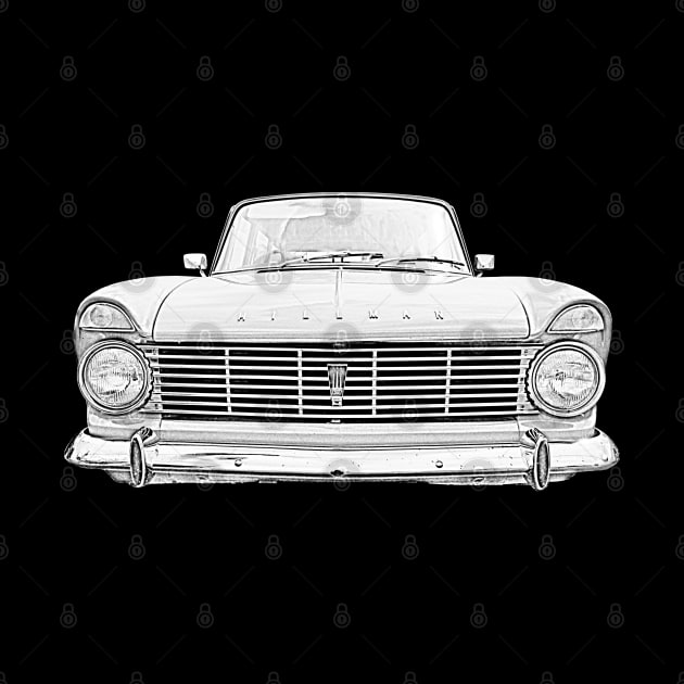 Hillman Super Minx 1960s classic car monochrome by soitwouldseem