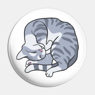 Graceful Gray Tabby Pin