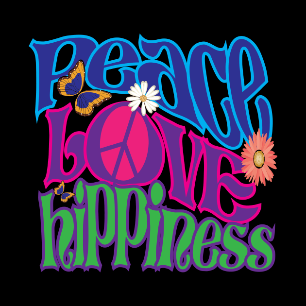 Peace, Love, Hippieness (in color) by TheHippiest