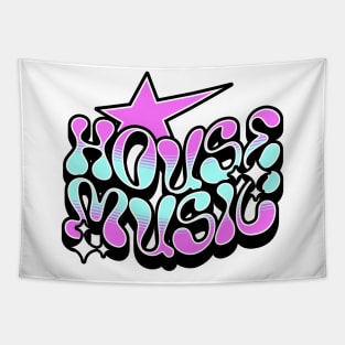 HOUSE MUSIC - Y2K STEEZ  (pink/blue) Tapestry