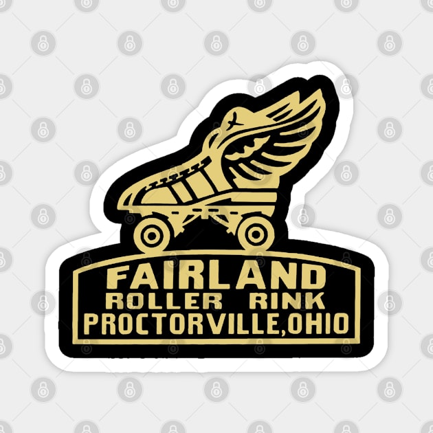 Vintage Roller Skating Proctorville Ohio Magnet by Timeless Chaos