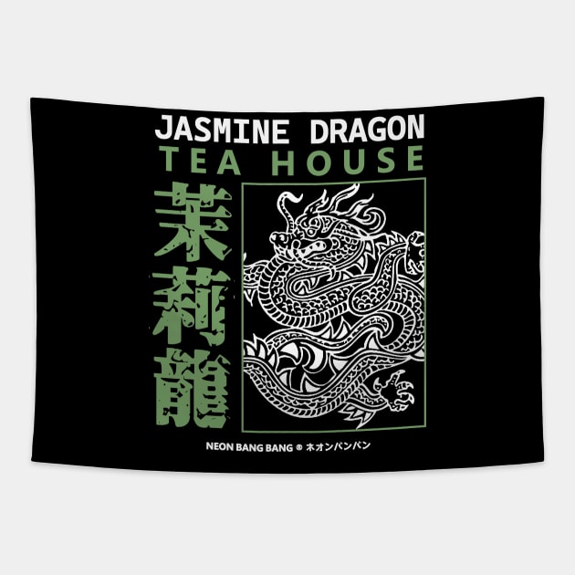 Jasmine Dragon Tea House 4 Tapestry by Neon Bang Bang