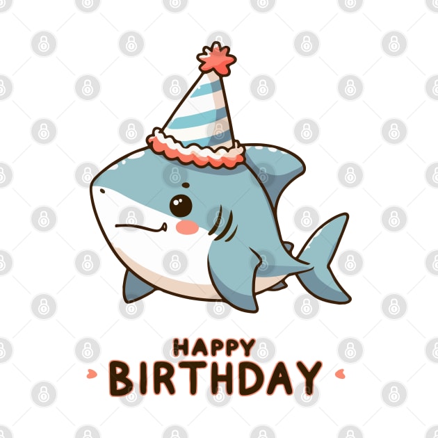 Kawaii Happy Birthday Baby Shark Party by TomFrontierArt