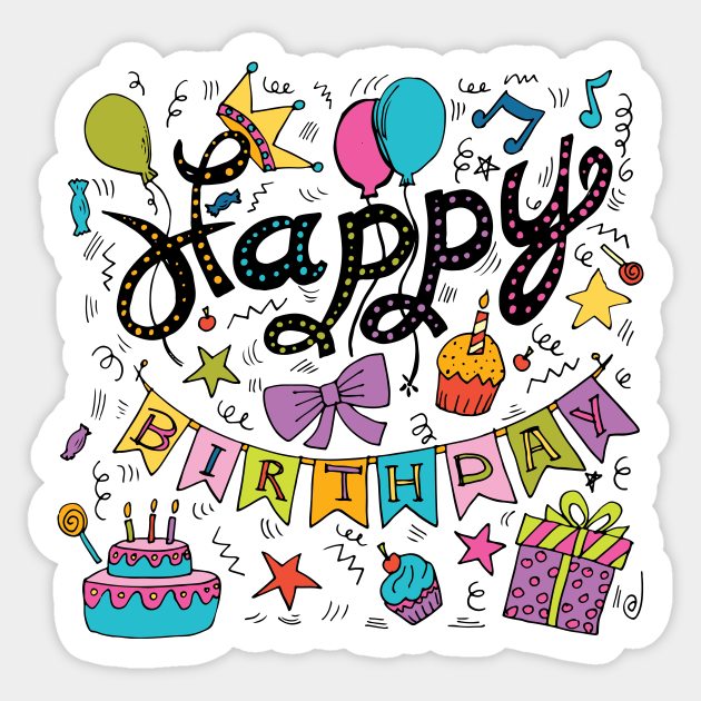 Happy Birthday - Birthday - Sticker