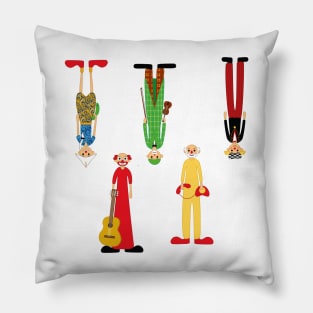 classic clown cartoon Pillow