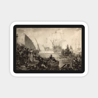 Lady Hamilton welcomes the Fleet as victors of the Battle of the Nile 1798 Magnet