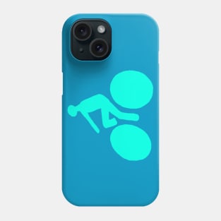 Turquoise blue bicycle Phone Case