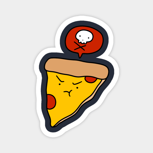 Angry Death Pizza Magnet by saradaboru