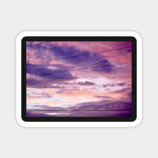 Pink & Purple Clouds/Semi Abstract Magnet