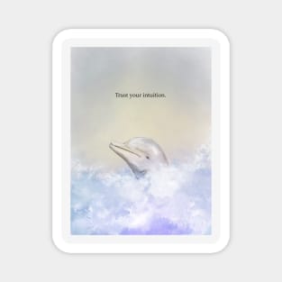 Trust your intuition, dolphin, spirit animal Magnet