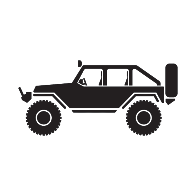 Off Road 4x4 Silhouette by hobrath