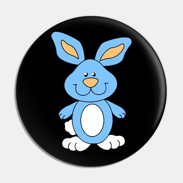 Sweet Blue Bunny Pin by Dominic Becker