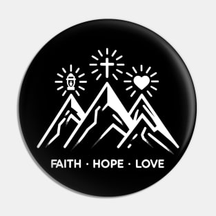 Faith Hope Love Pin