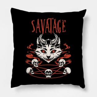 savatage the catanic Pillow