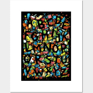 Alphabet Lore A Z Art Board Print for Sale by elnodi academy