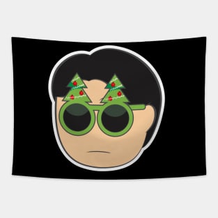 Guy with Sunglass Christmas Tapestry