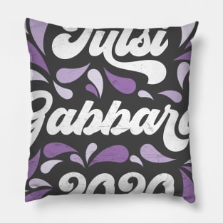 Tulsi Gabbard 2020 Purple Retro Paisley Pillow