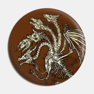 Five Headed Dragon Pin