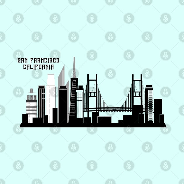 San francisco California skyline by Travellers