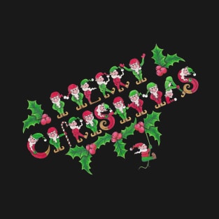 The ELFabet wishes you a MERRY CHRISTMAS! T-Shirt