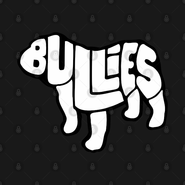 Letter Dog Design Blk by Bullies Brand