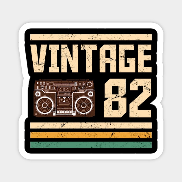 Vintage 1982  41 years old Magnet by hoopoe