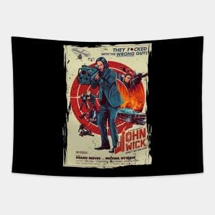 John Wick Vintage Poster Tapestry