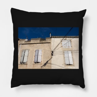 Windows and wires. Pillow