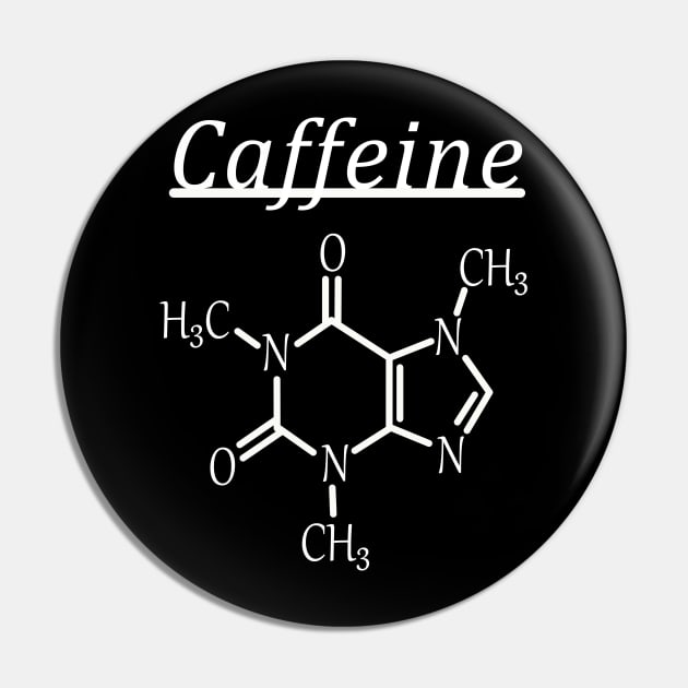 caffeine Lover white Pin by The-Dark-King