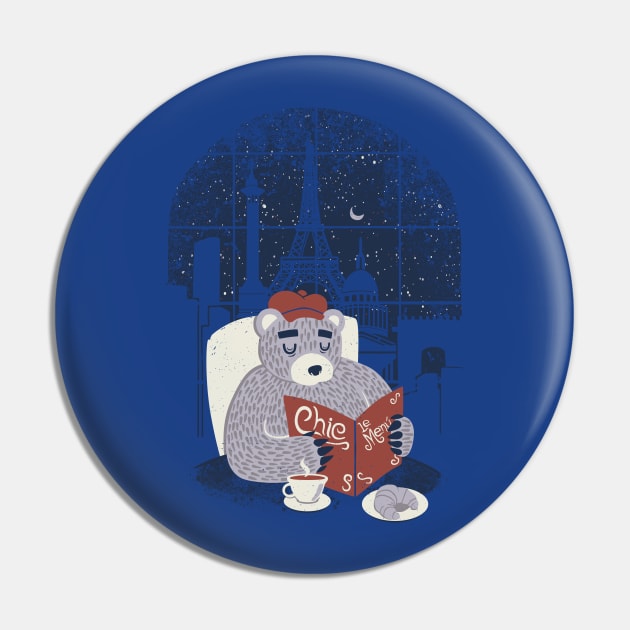 Parisian Bear Pin by Tobe_Fonseca