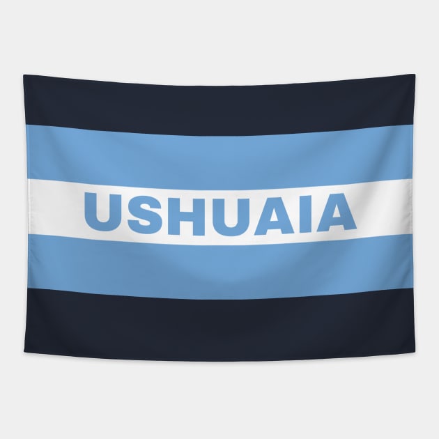 Ushuaia City in Argentina Flag Tapestry by aybe7elf