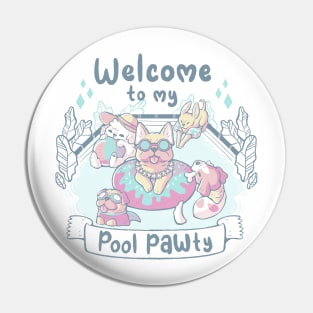 Pool Pawty Pin