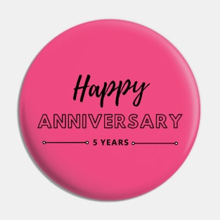 Happy Anniversary | 5 Year Pin