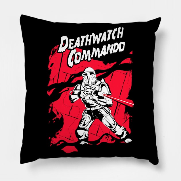 Deathwatch Commando Pillow by SkipBroTees