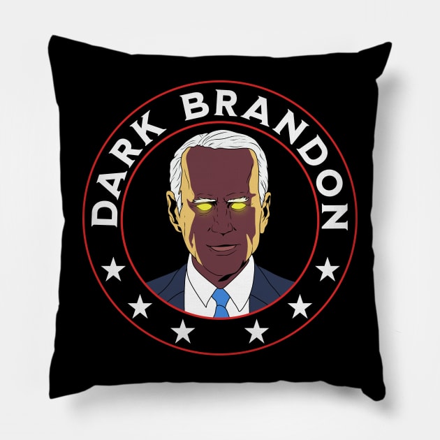 Dark Brandon Pillow by valentinahramov