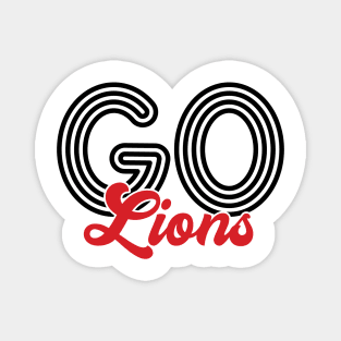 Go Lions - Softball Magnet