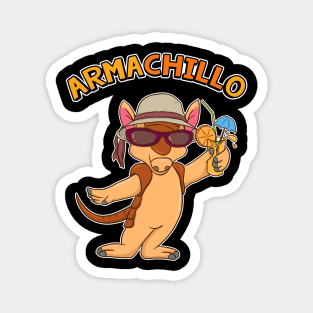 Cute & Funny Armachillo Relaxing Chill Armadillo Magnet