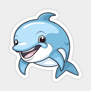 Happy dolphin, cartoon Magnet