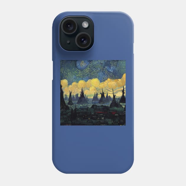 Starry Night in Kashyyyk Phone Case by Grassroots Green