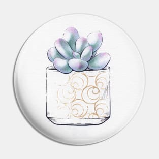 Moonstone Succulent Pin