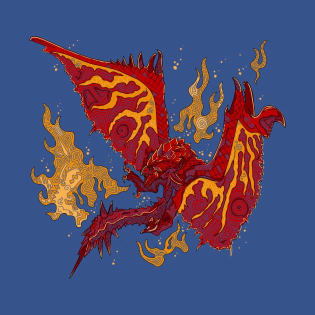 Rathalos lined by paintchips