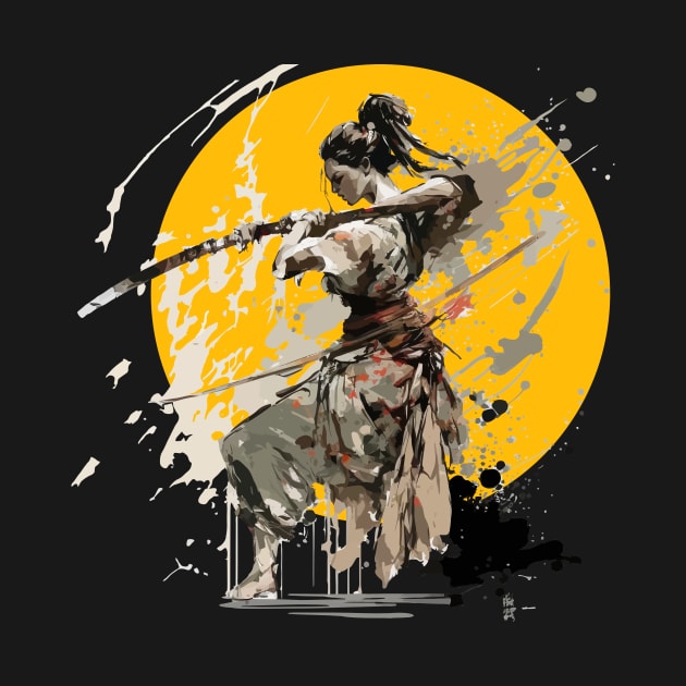 Female Martial Painting by Hoomie Apparel