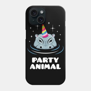 Party Animal Hippo Phone Case