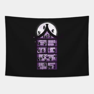 A House Full of Ninjas Tapestry