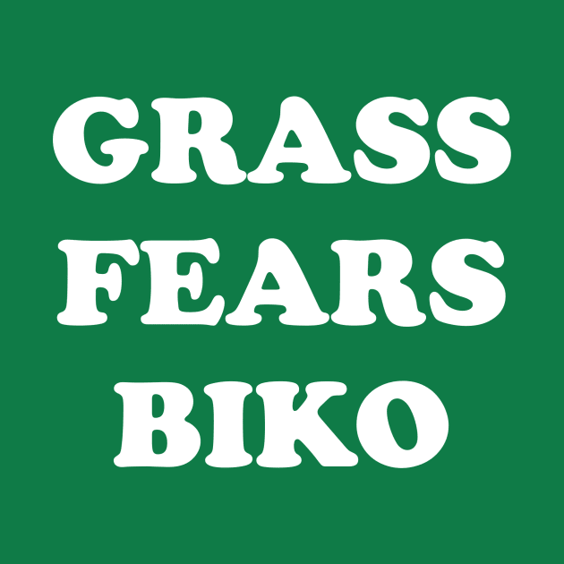 Grass Fears Biko (white) by The Young Professor