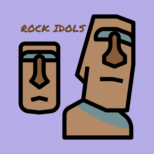 Rock Idols from Easter Island by MelloHDesigns