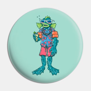 Pool Party Merman Pin