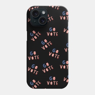 USA Go Vote Black Phone Case