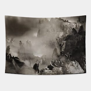 Vivid Retro - Return to Dante's Inferno 3 Tapestry